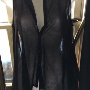 Black sheer Divided brand black top size 4